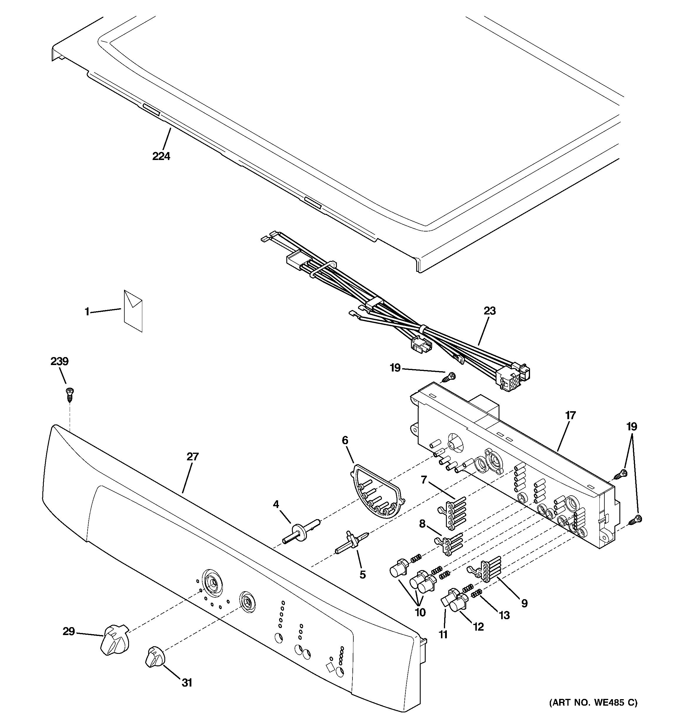 Controls & top panel