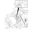 GE DSXH47GG2WW cabinet & drum diagram