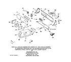 GE WCCD2050H6WC backsplash & coin box assembly diagram