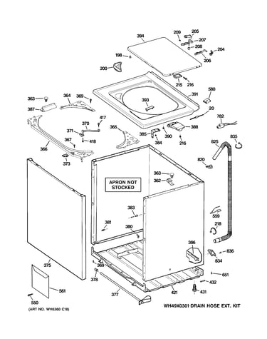 Cabinet, cover & front panel