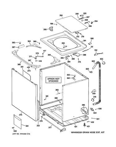 Cabinet, cover & front panel