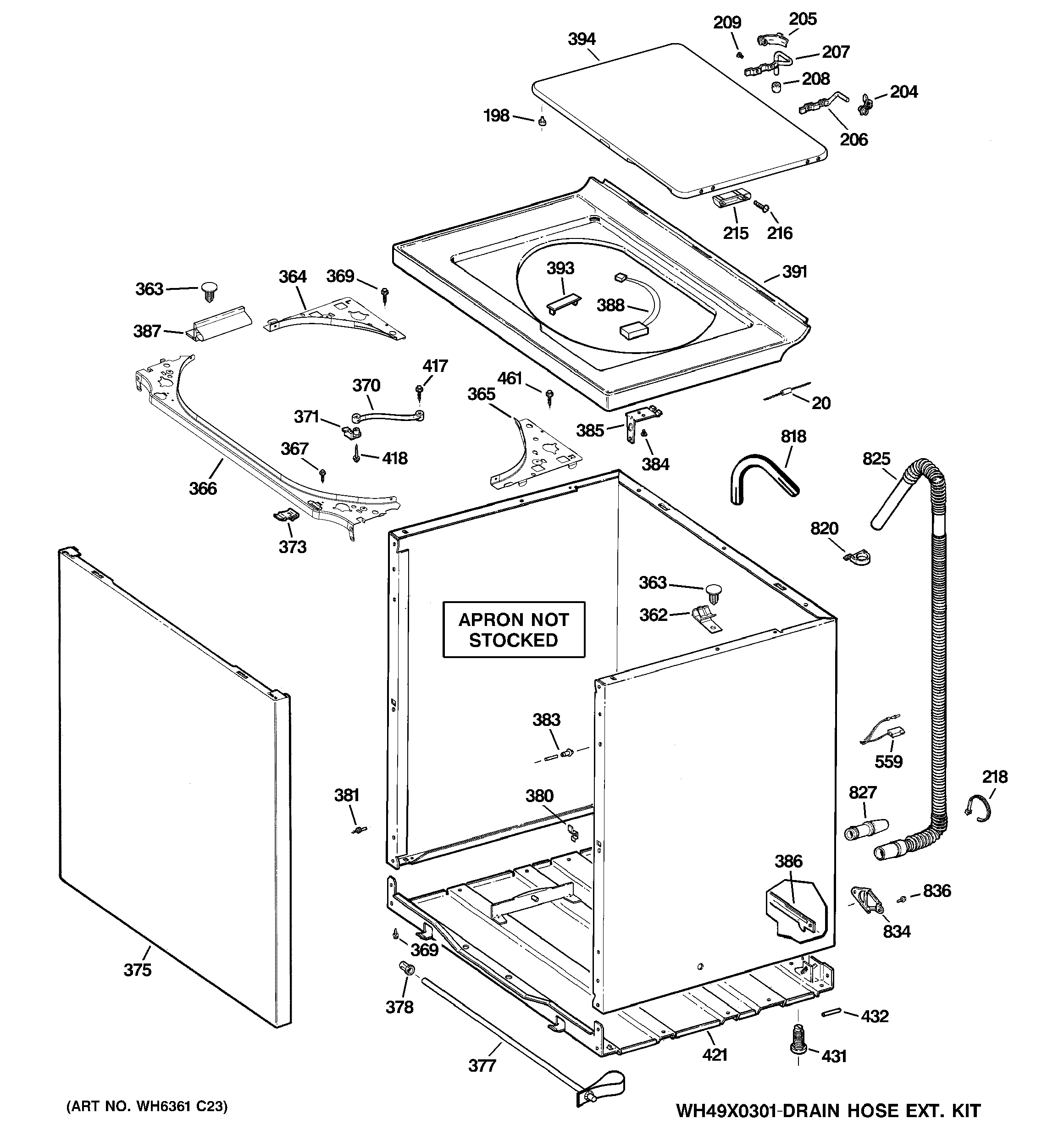 Cabinet, cover & front panel