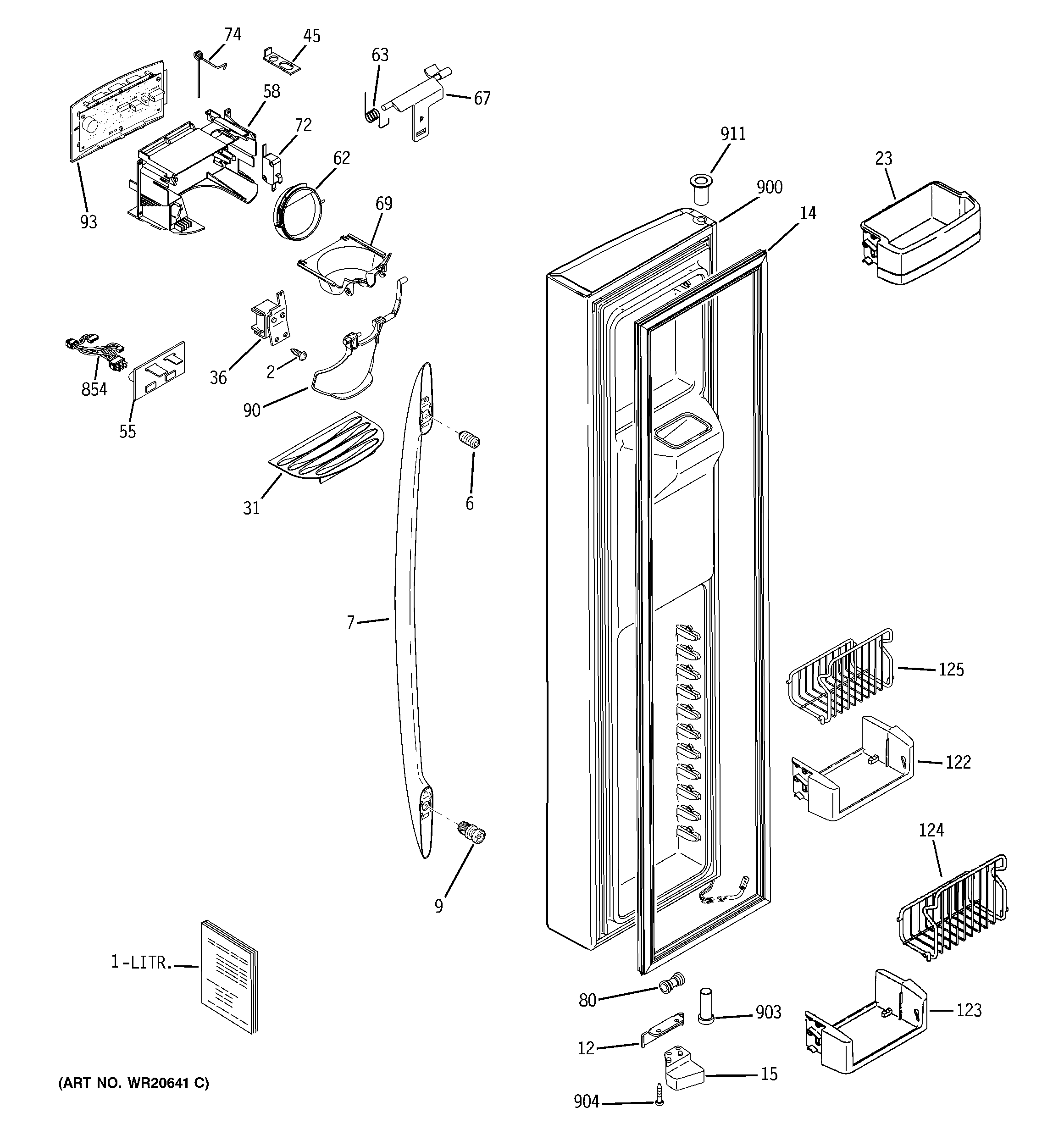 Freezer door