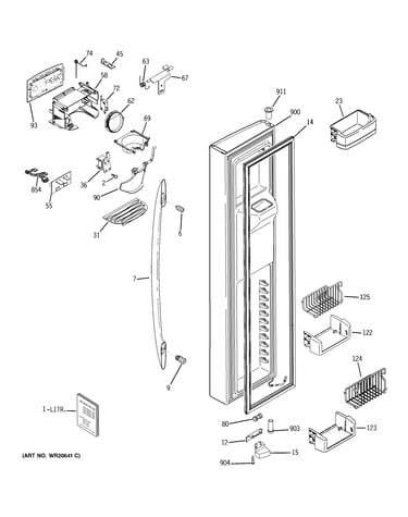Freezer door