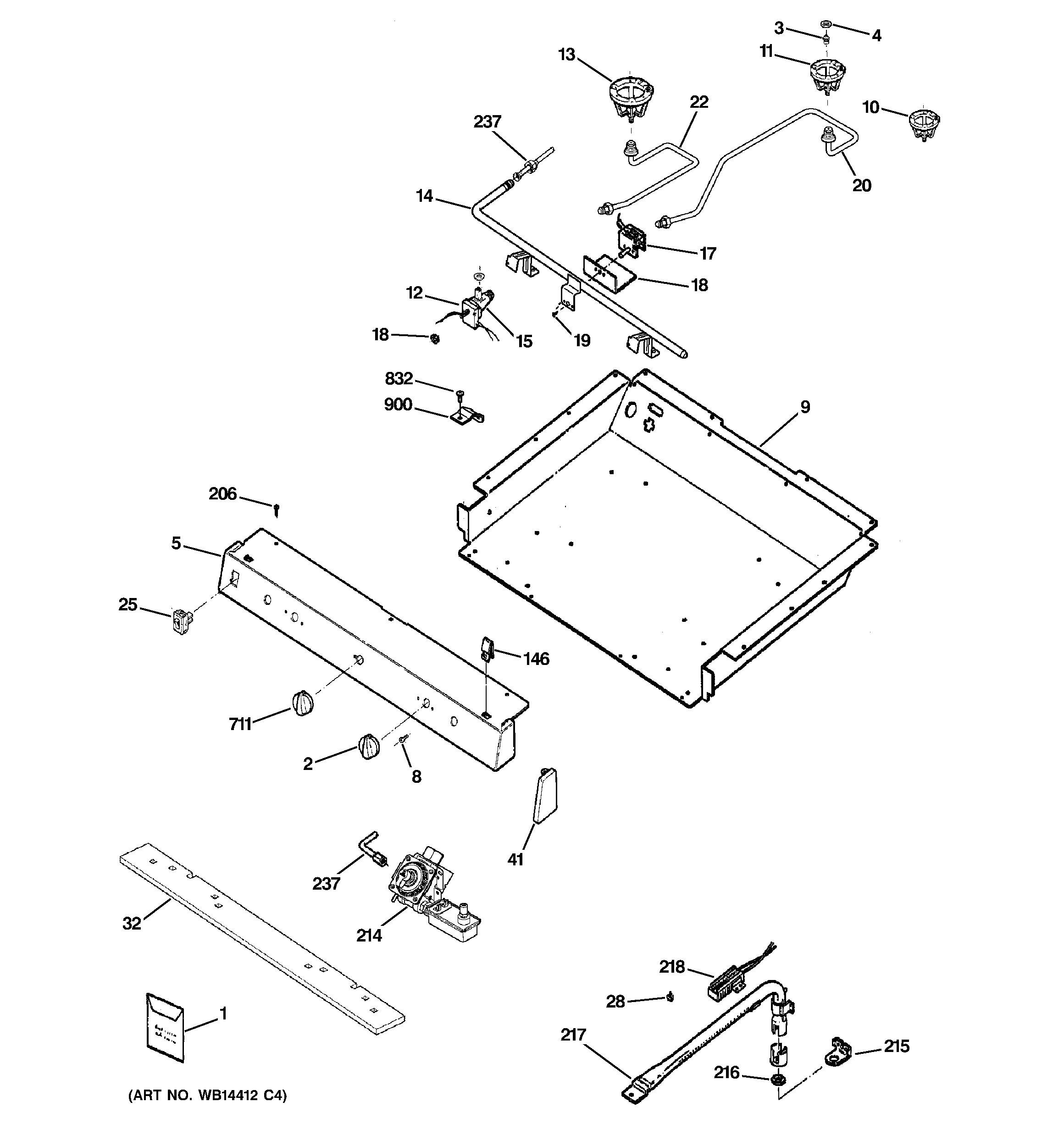 Gas & burner parts