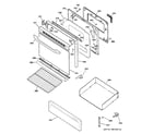 Hotpoint RGB740DEP1WH door & drawer parts diagram