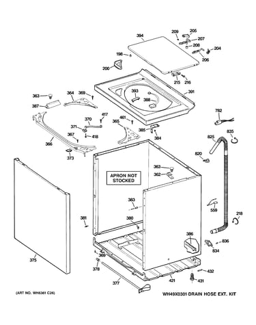 Cabinet, cover & front panel