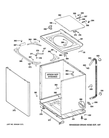 Cabinet, cover & front panel