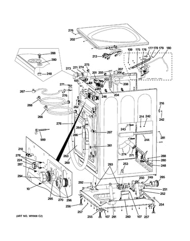 Cabinet & top panel