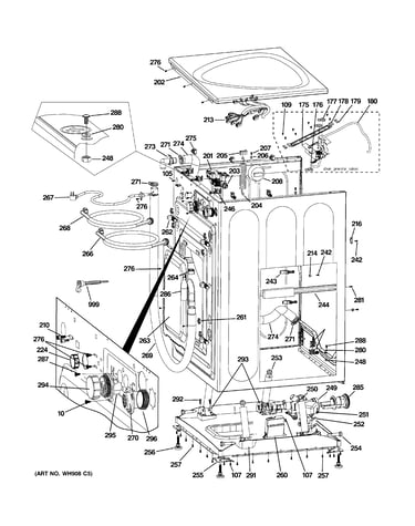 Cabinet & top panel