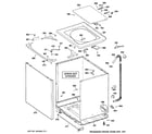 Hotpoint VLSR1090G8WW cabinet, cover & front panel diagram