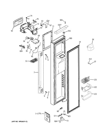 Freezer door