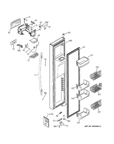 Freezer door