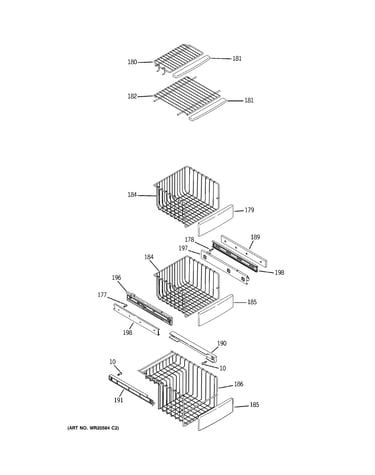 Freezer shelves