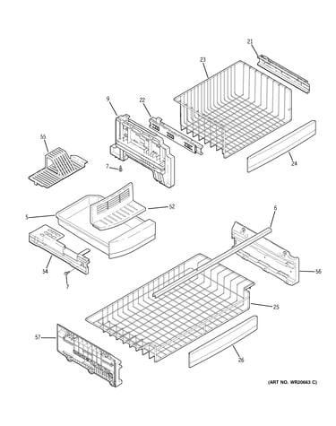 Freezer shelves