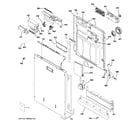 GE ZBD8920P10SS escutcheon & door assembly diagram