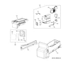 GE PFSS6SKXCSS ice maker & dispenser diagram