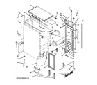 GE ZDIC150WBBB cabinet, liner & door parts diagram
