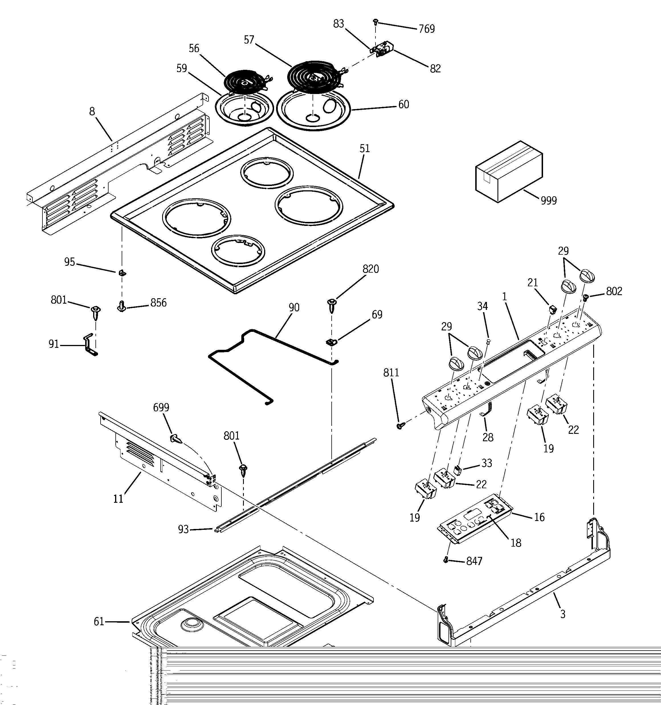 CONTROL PANEL & CCOKTOP