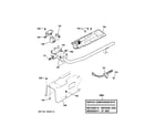 GE DHDSR46GG8WW gas valve & burner assembly diagram