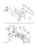 Backsplash, blower & motor assembly