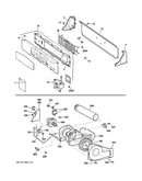 Backsplash, blower & motor assembly