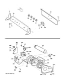 Backsplash, blower & motor assembly