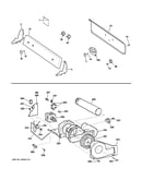 Backsplash, blower & motor assembly