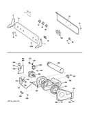 Backsplash, blower & motor assembly