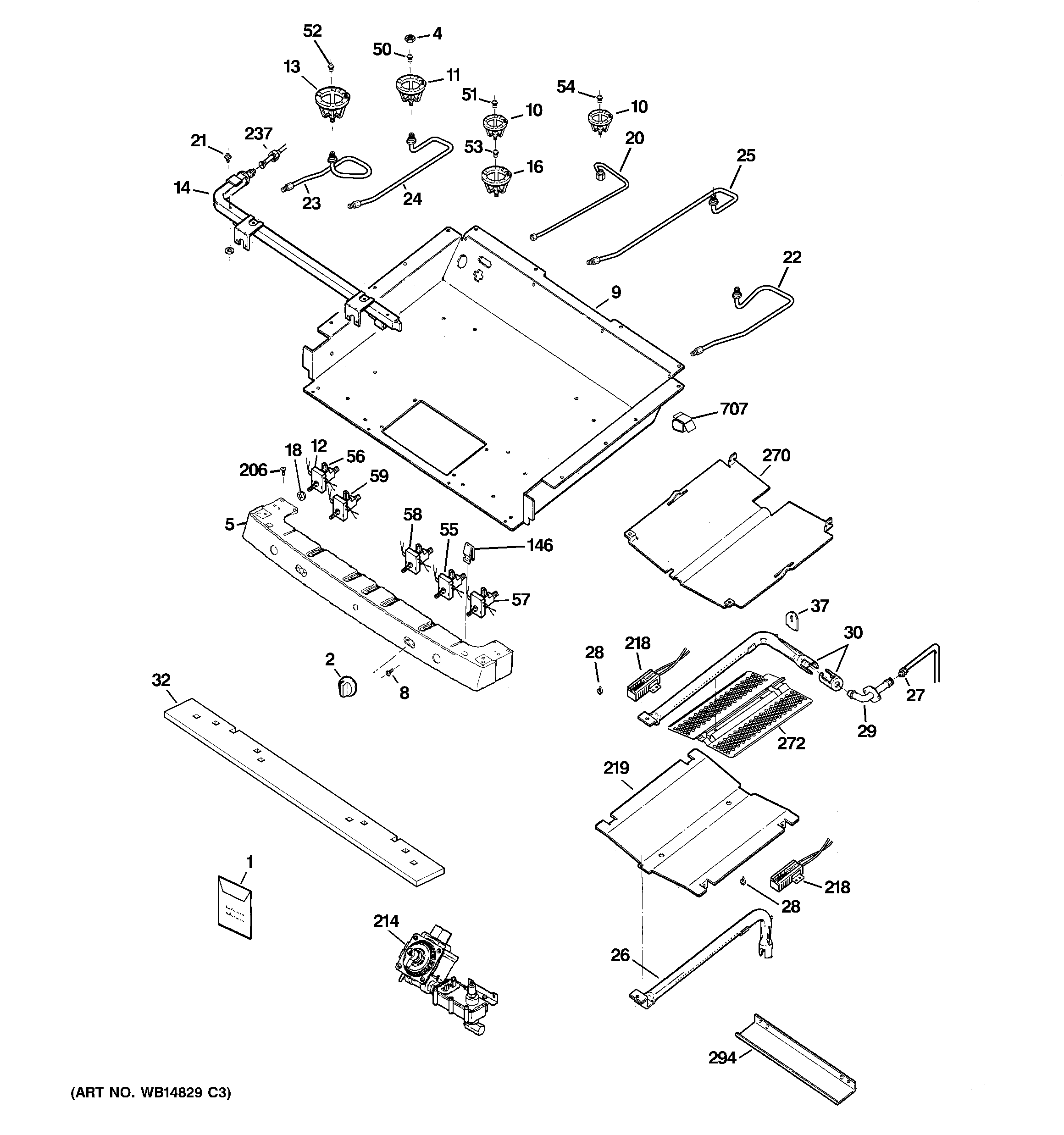 Gas & burner parts