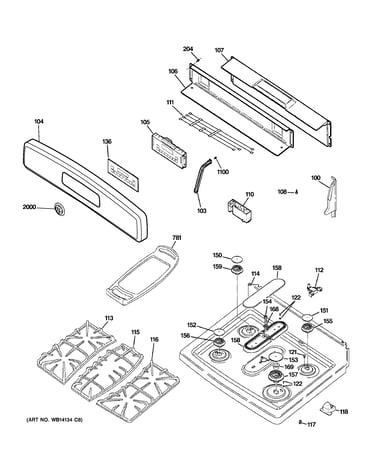 Control panel & cooktop