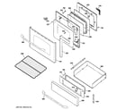 GE JGB820SEP1SS door & drawer parts diagram