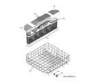 GE GLD4456R00CS lower rack assembly diagram