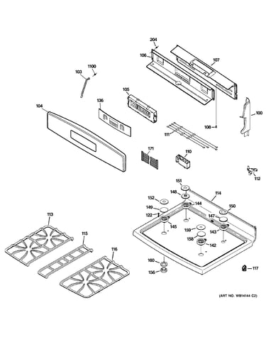 Control panel & cooktop