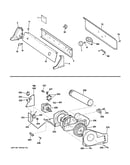 Backsplash, blower & motor assembly