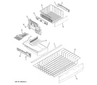 GE PDSS0MFXARSS freezer shelves diagram