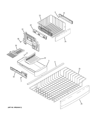 Freezer shelves