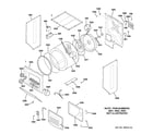 GE WSM2700HEWWW door & drum parts diagram