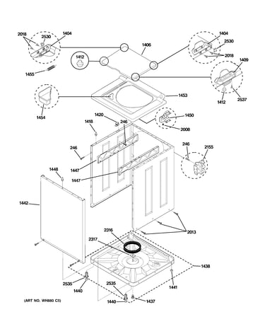 Cabinet & top panel