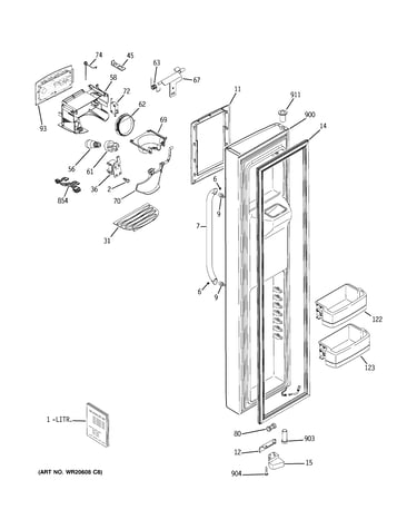Freezer door
