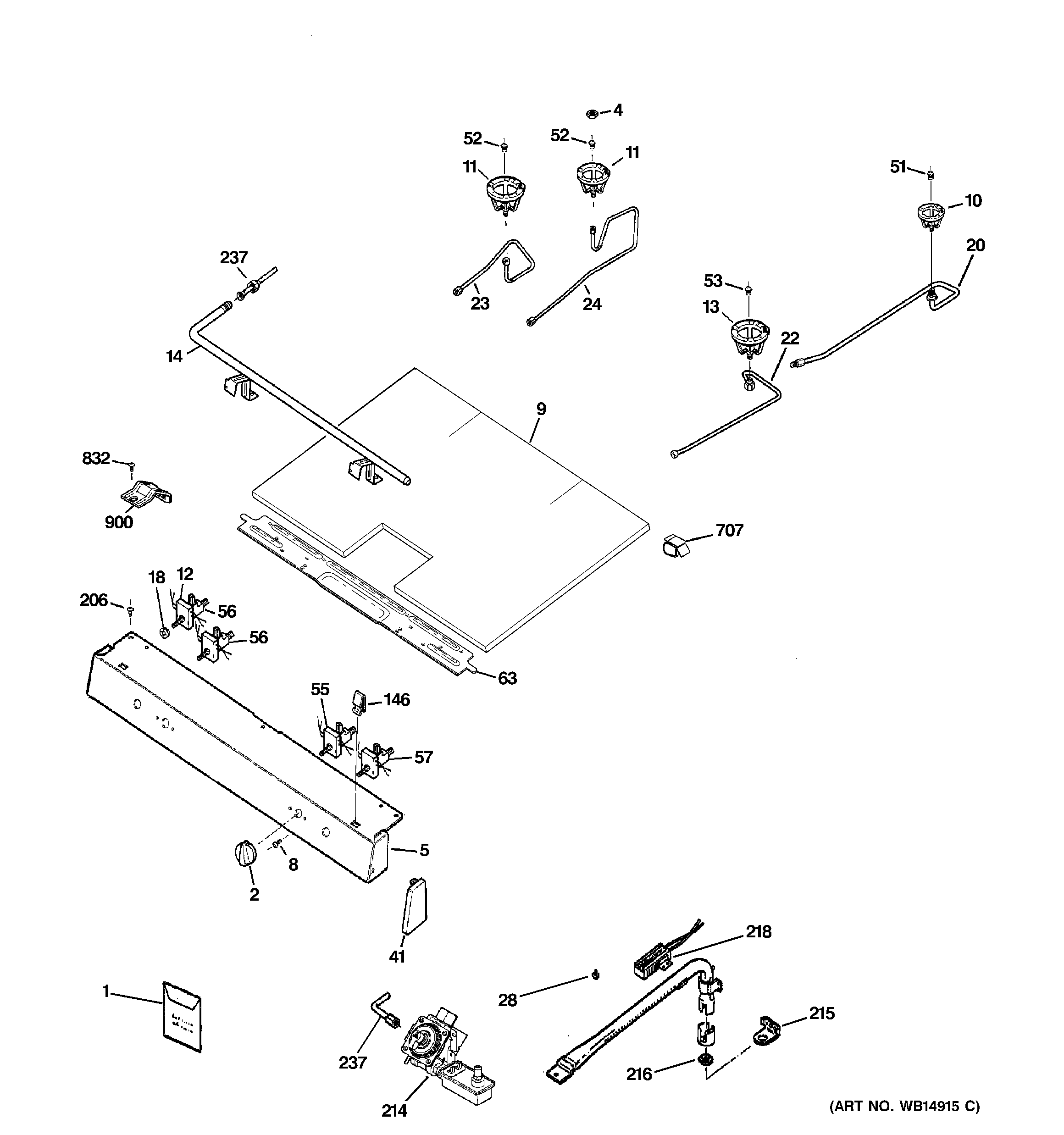 Gas & burner parts