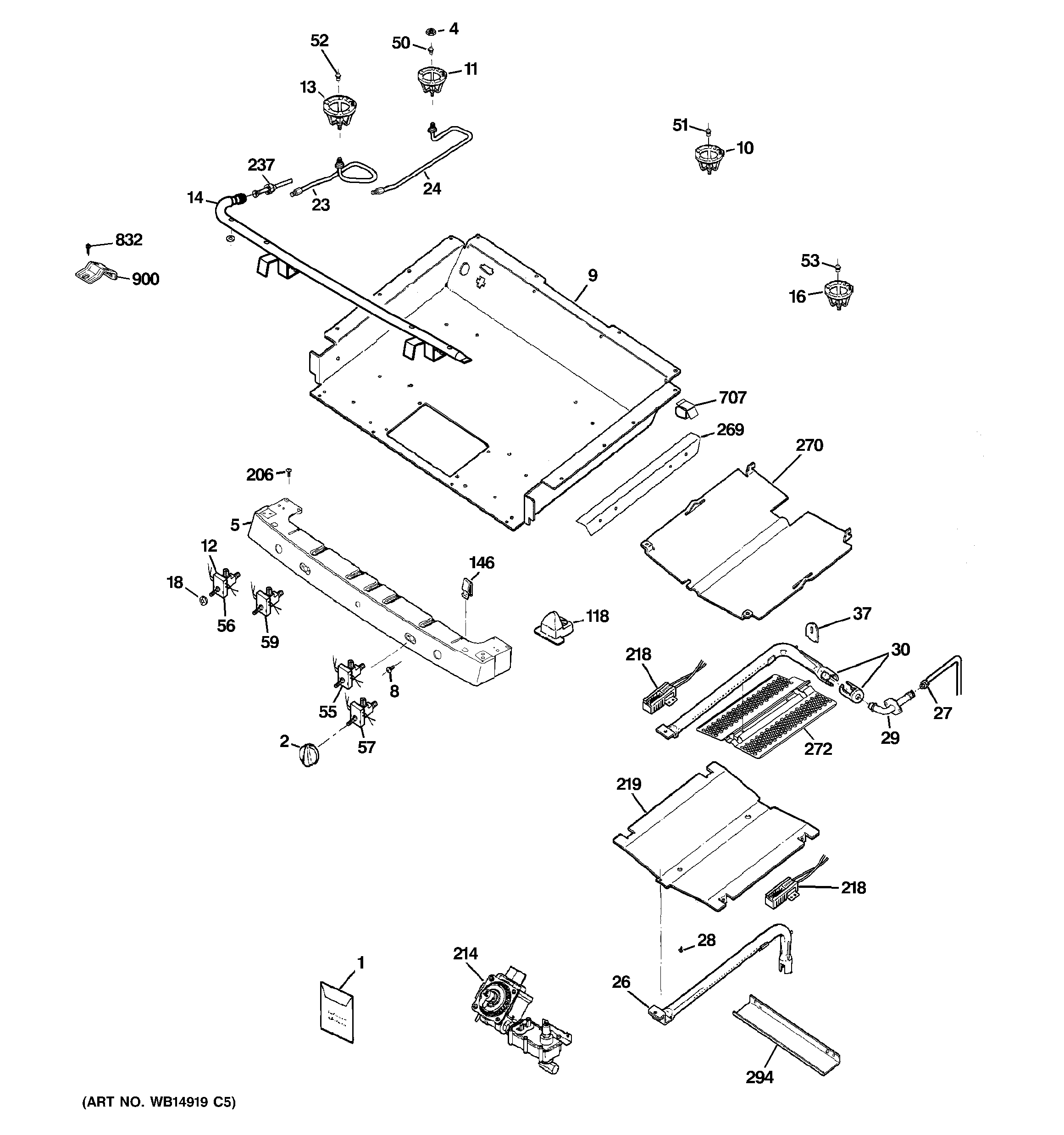 Gas & burner parts