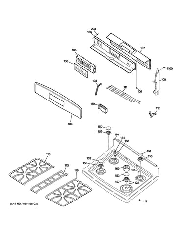 Control panel & cooktop