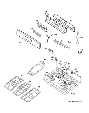 Control panel & cooktop