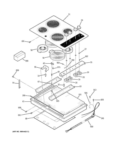 Control panel & cooktop