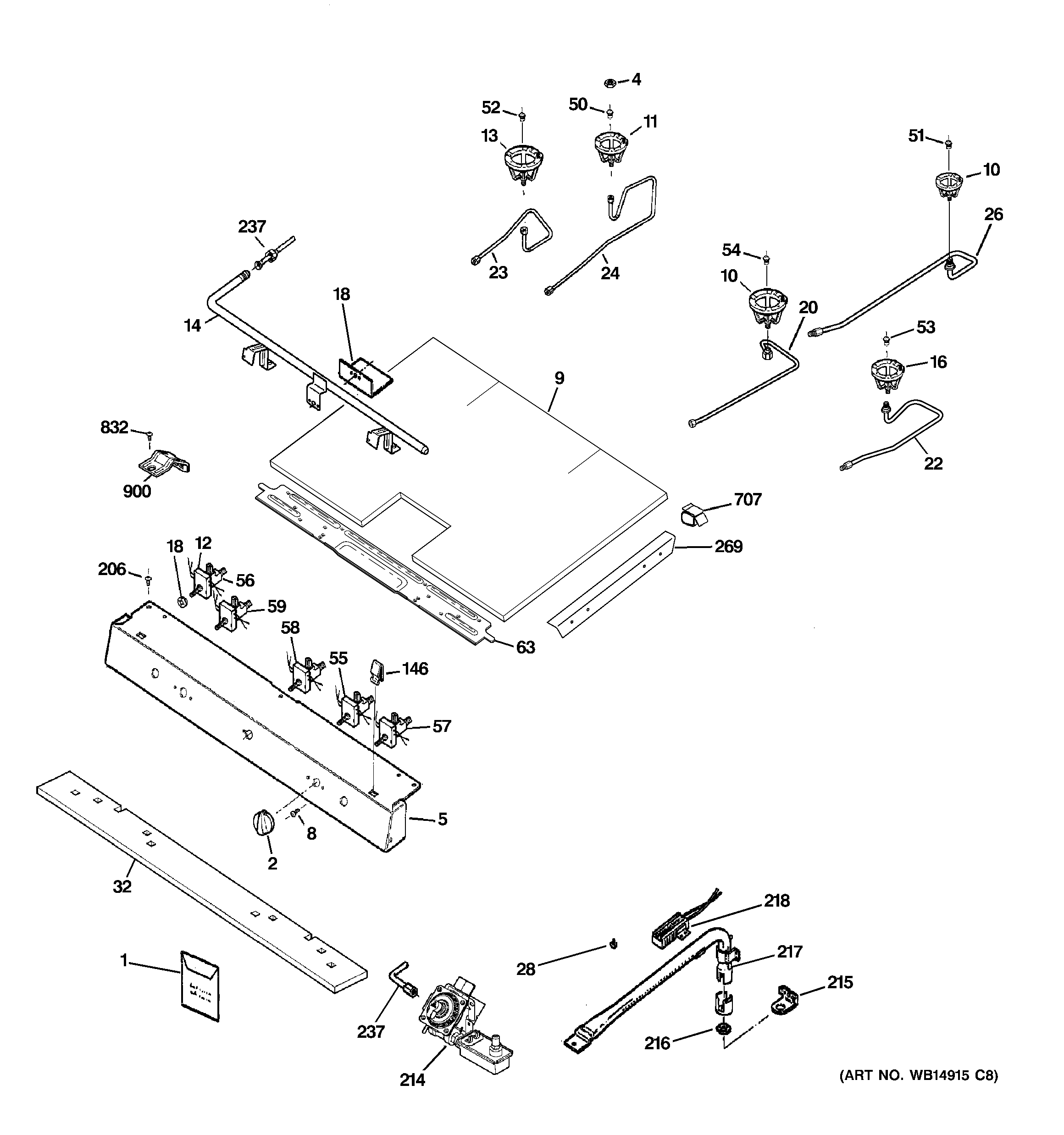 Gas & burner parts
