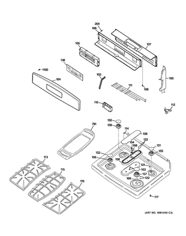 Control panel & cooktop