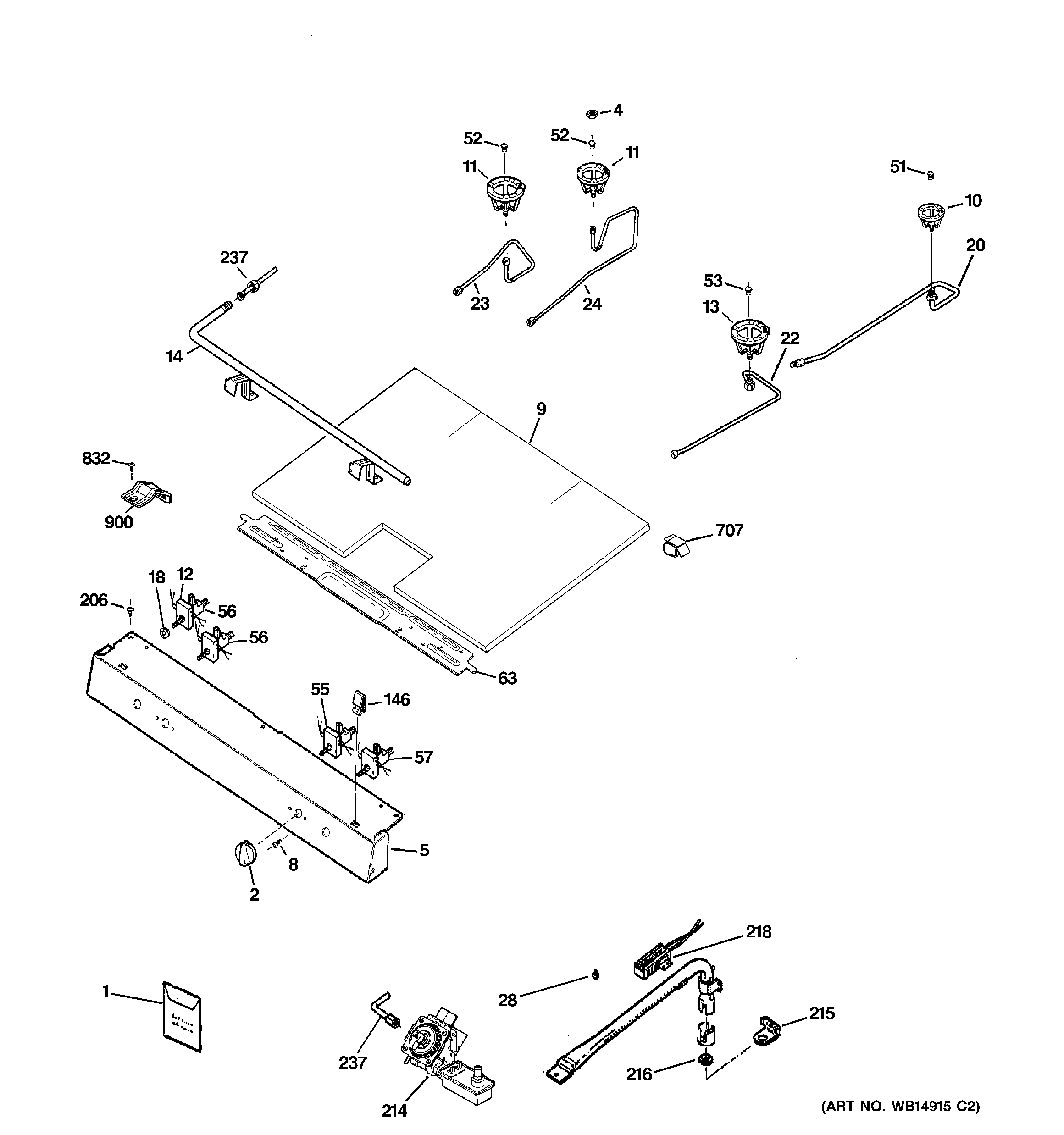 Gas & burner parts