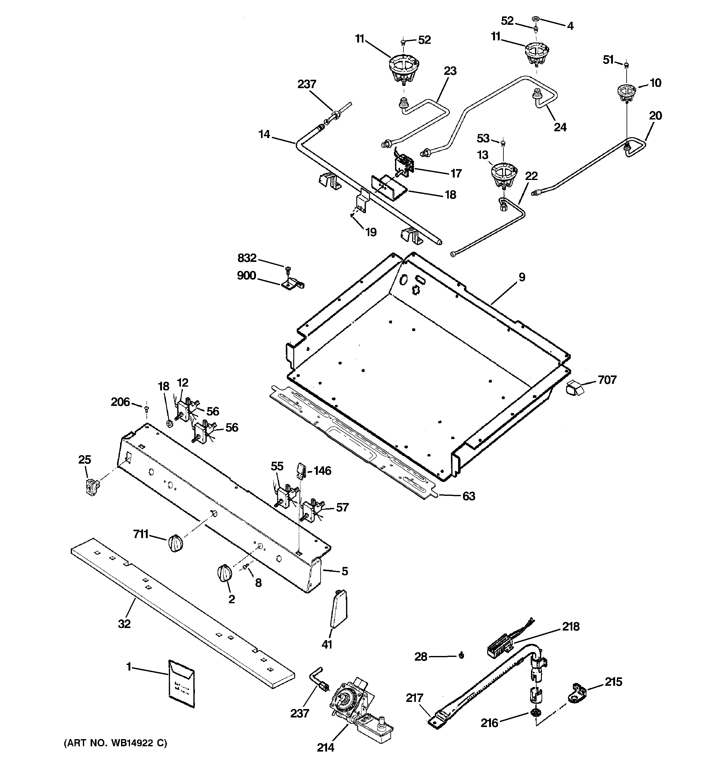 Gas & burner parts