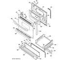 Hotpoint RGB530DEP1BB door & drawer parts diagram